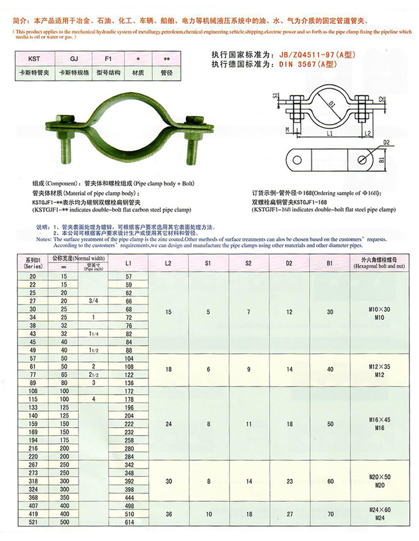 扁鋼管夾廠家